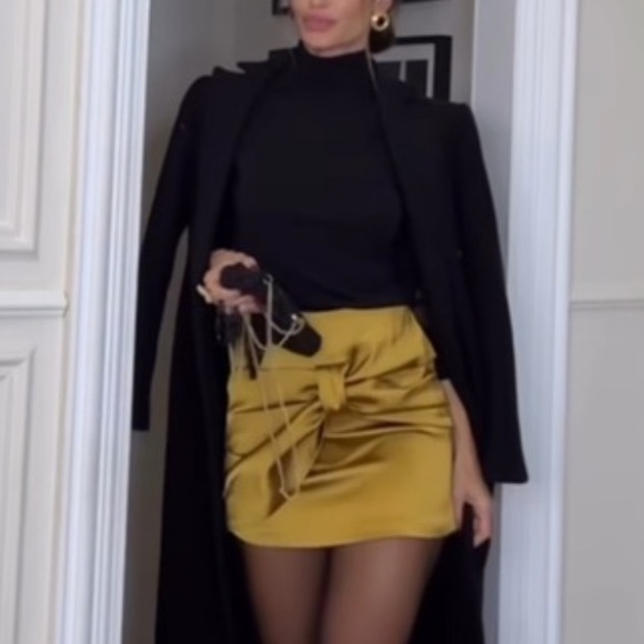 Zara | ZW COLLECTION SATIN BOW SKIRT - Picture 15 of 16